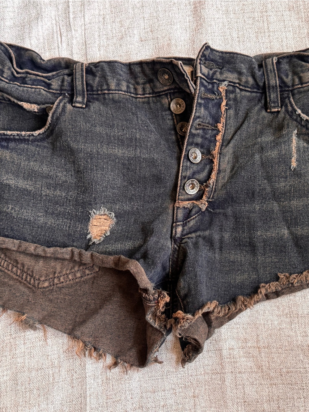 Free People Blackwashed Denim Jacket
